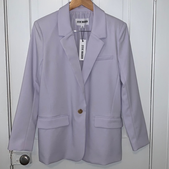 Steve Madden Jackets & Blazers - STEVE MADDEN LAVENDER OVERSIZED BLAZER